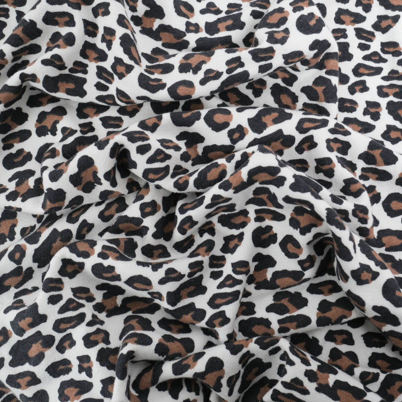 Leopard-Print Mini Terry Jersey - Maison Klem